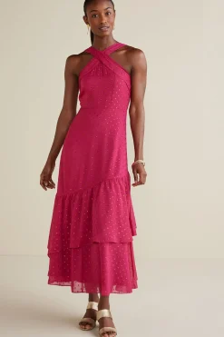 Soft Surroundings Sanna Sparkling Maxi Dress> solids|patterned