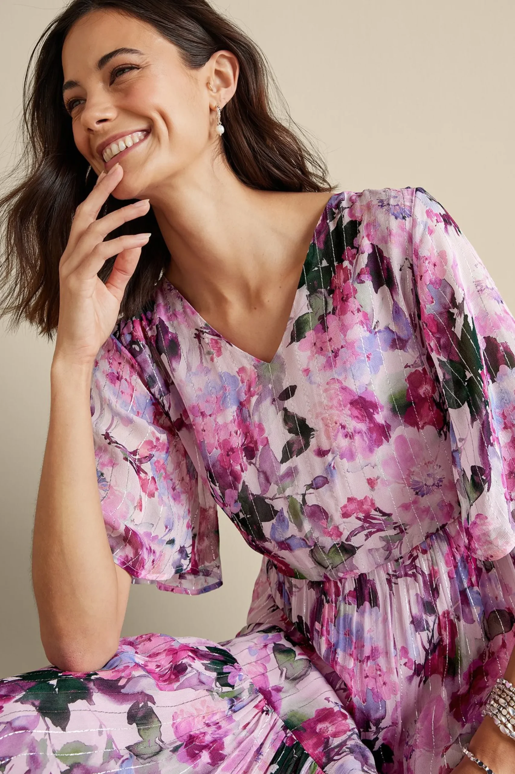 Soft Surroundings Santhia Maxi Dress> Feminine Flourish|vacation dresses