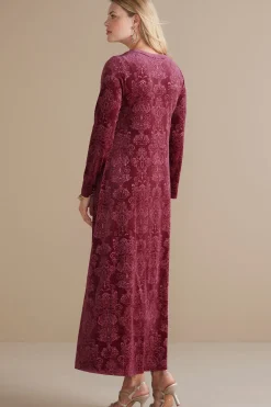Soft Surroundings Santiago Embossed Velvet Dress><noscript><img width=