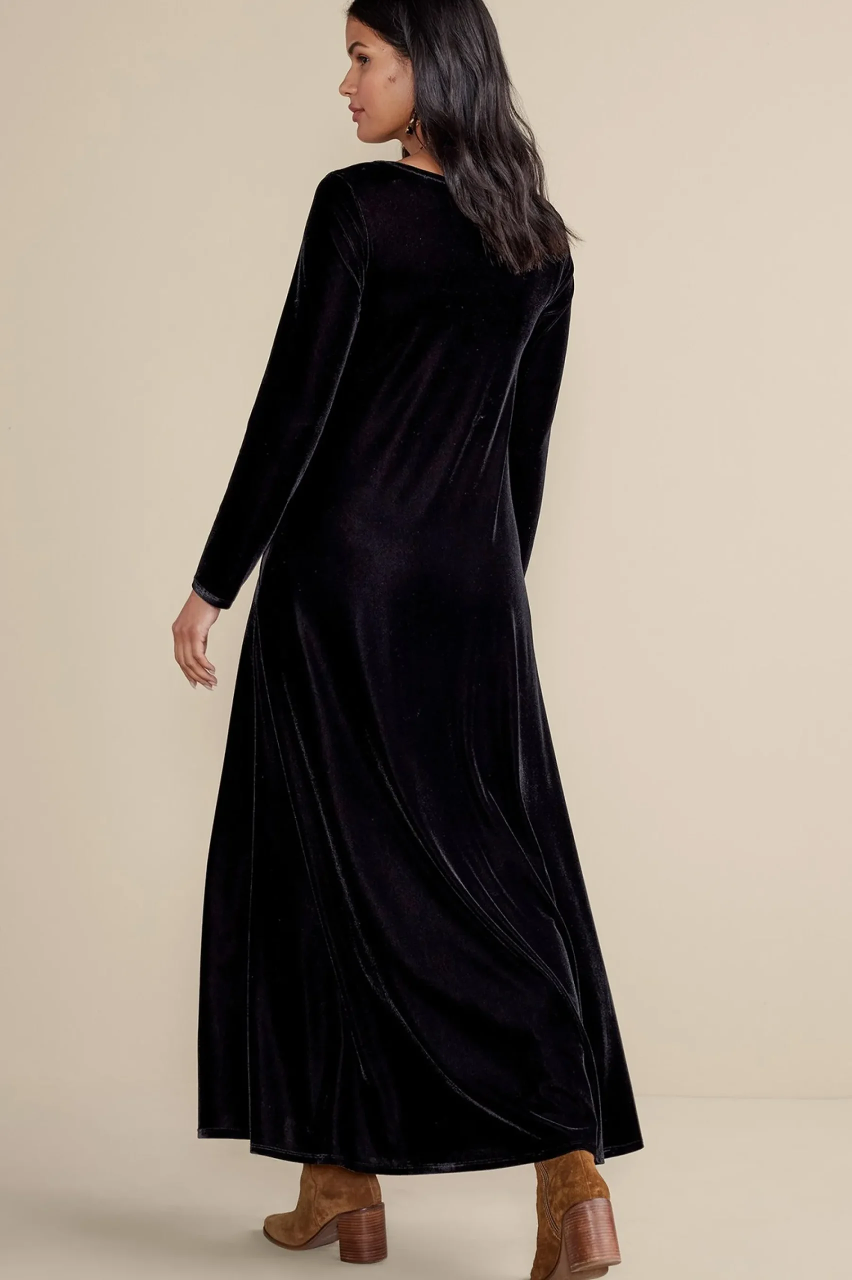 Soft Surroundings Santiago Stretch Velvet Dress> Feminine Flourish|EVelvet Styles