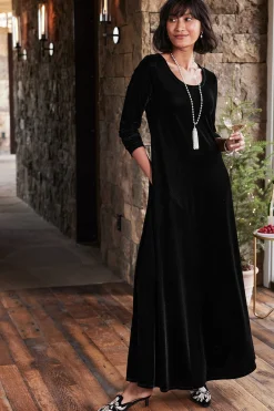 Soft Surroundings Santiago Stretch Velvet Dress><noscript><img width=