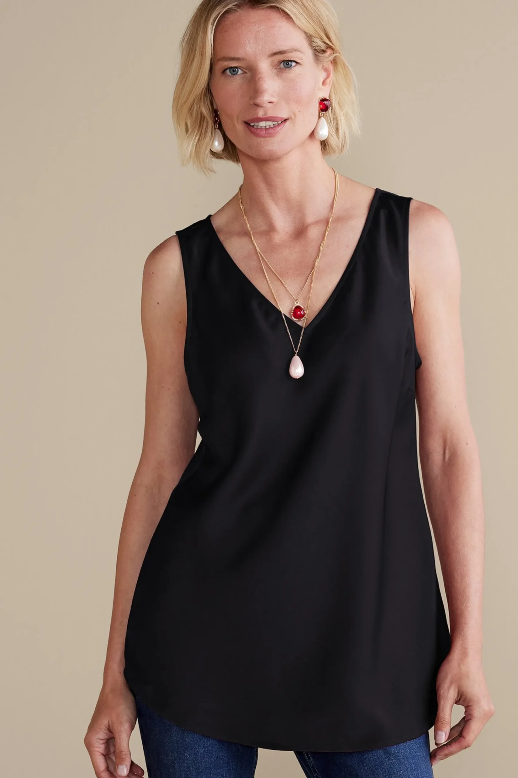 Soft Surroundings Selena Tank> Everyday Styles|sleeveless