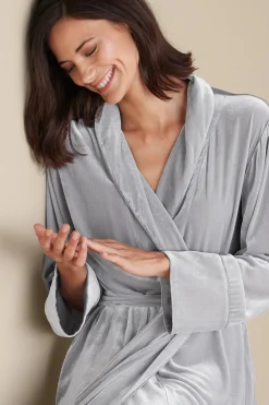 Soft Surroundings Silk Velvet Robe><noscript><img width=