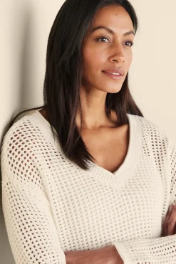 Soft Surroundings Simone Crochet Sweater><noscript><img width=