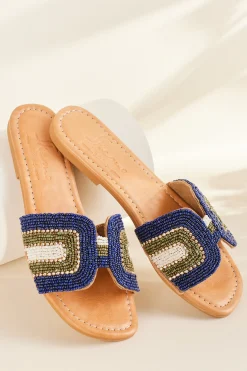 Soft Surroundings Skemo Cabo Beaded Slide> sandals|flats