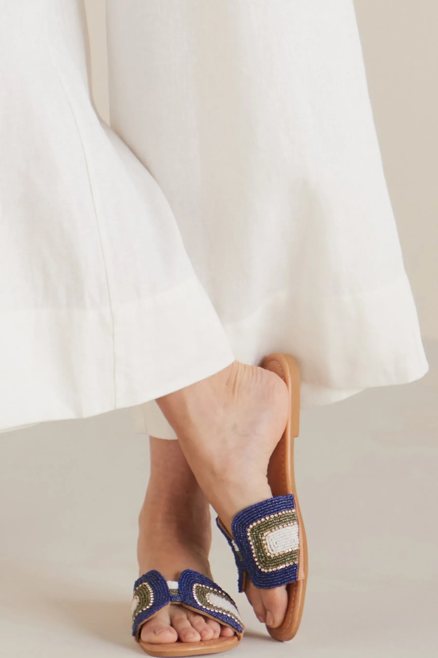 Soft Surroundings Skemo Cabo Beaded Slide> sandals|flats