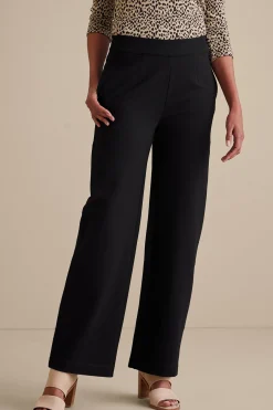 Soft Surroundings Soft Essential Ponte Wide Leg Pants> Soft Essential Styles|full length