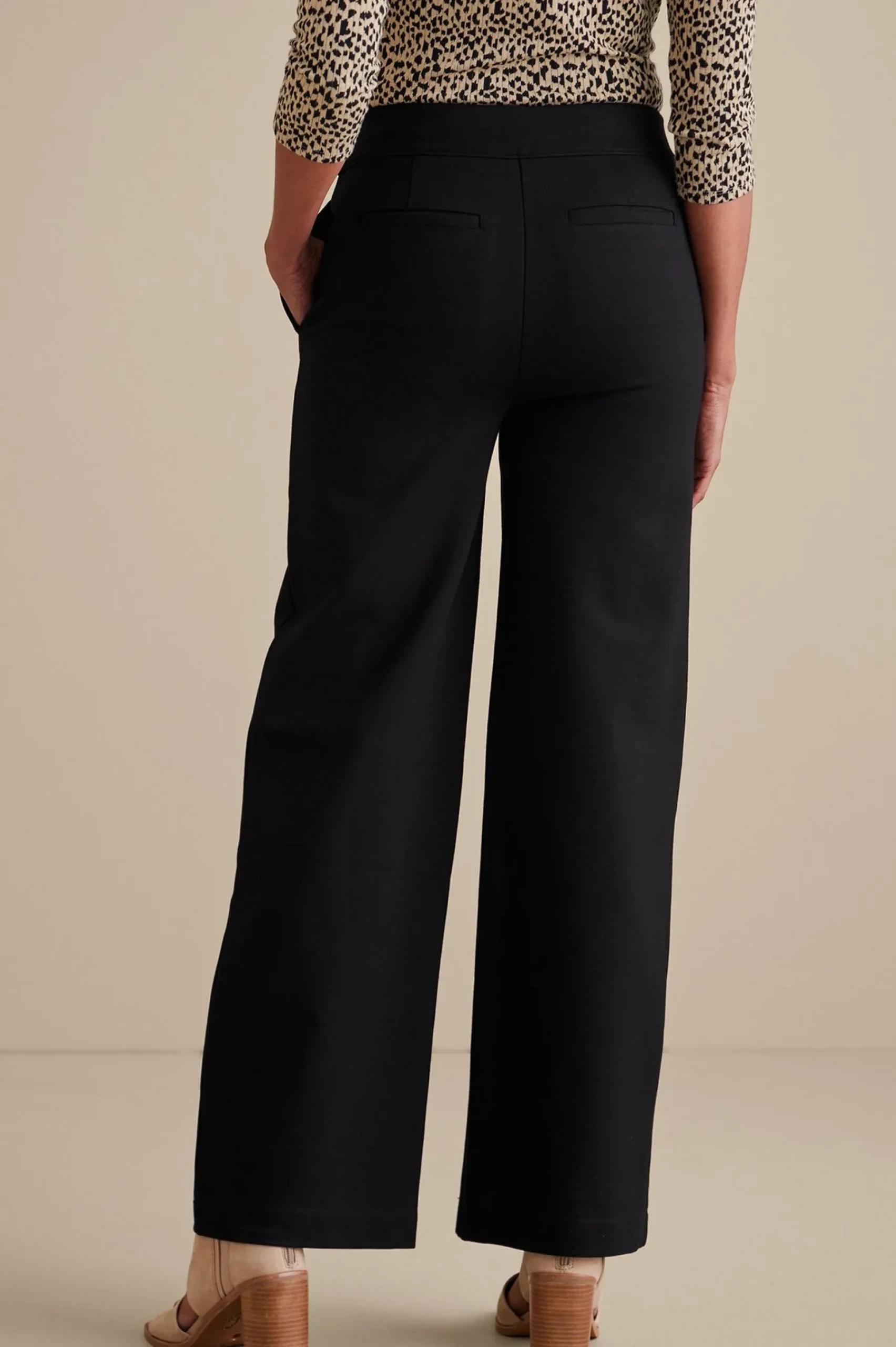 Soft Surroundings Soft Essential Ponte Wide Leg Pants> Soft Essential Styles|full length