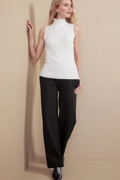 Soft Surroundings Soft Essential Ponte Wide Leg Pants><noscript><img width=