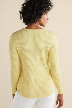 Soft Surroundings Soft Essential™ Ribbed Valentina Sweater><noscript><img width=