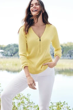 Soft Surroundings Soft Essential™ Ribbed Valentina Sweater><noscript><img width=