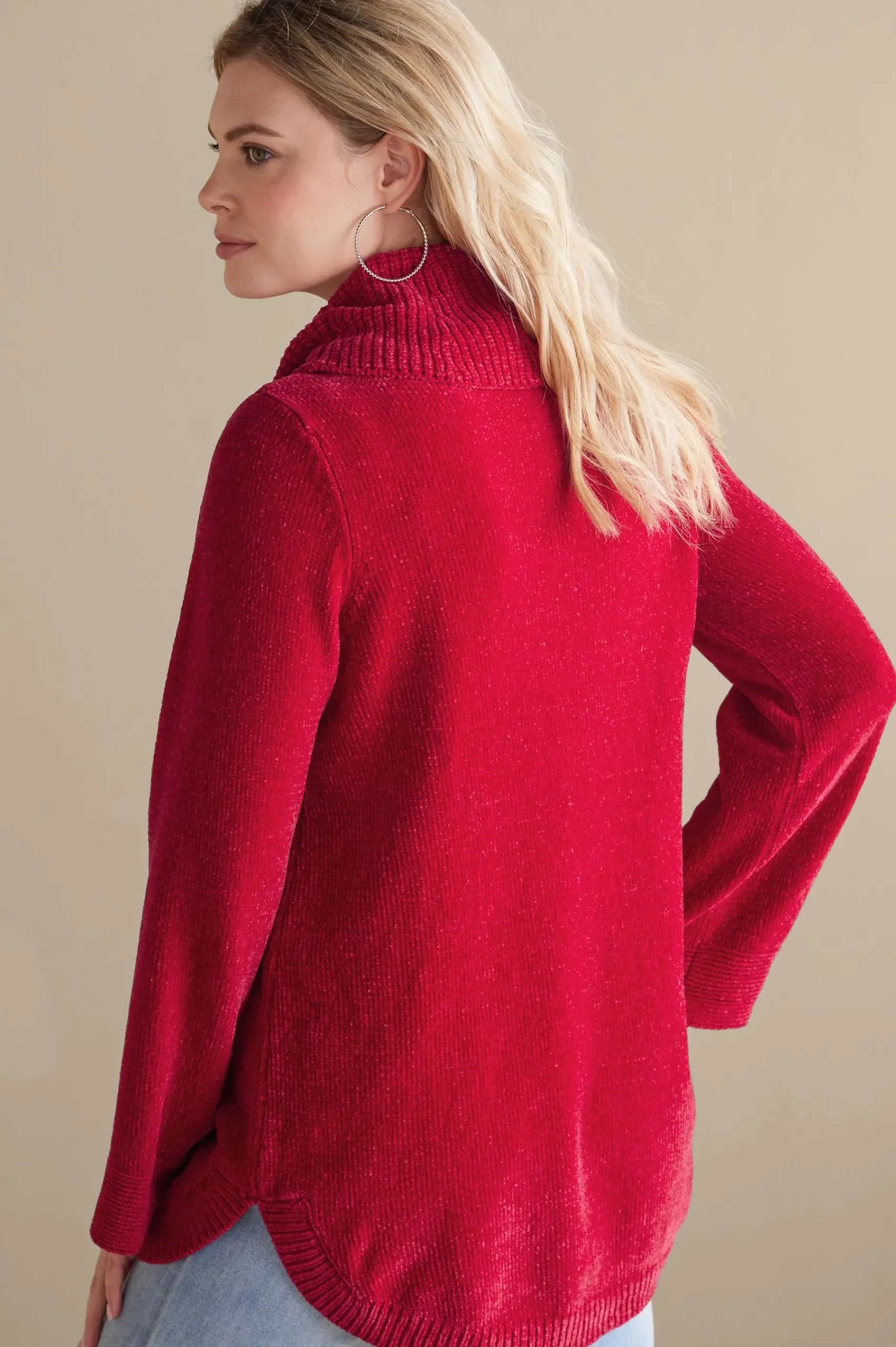 Soft Surroundings Soft Winds Chenille Tunic Sweater> Everyday Styles|Sweaters & Cardigans