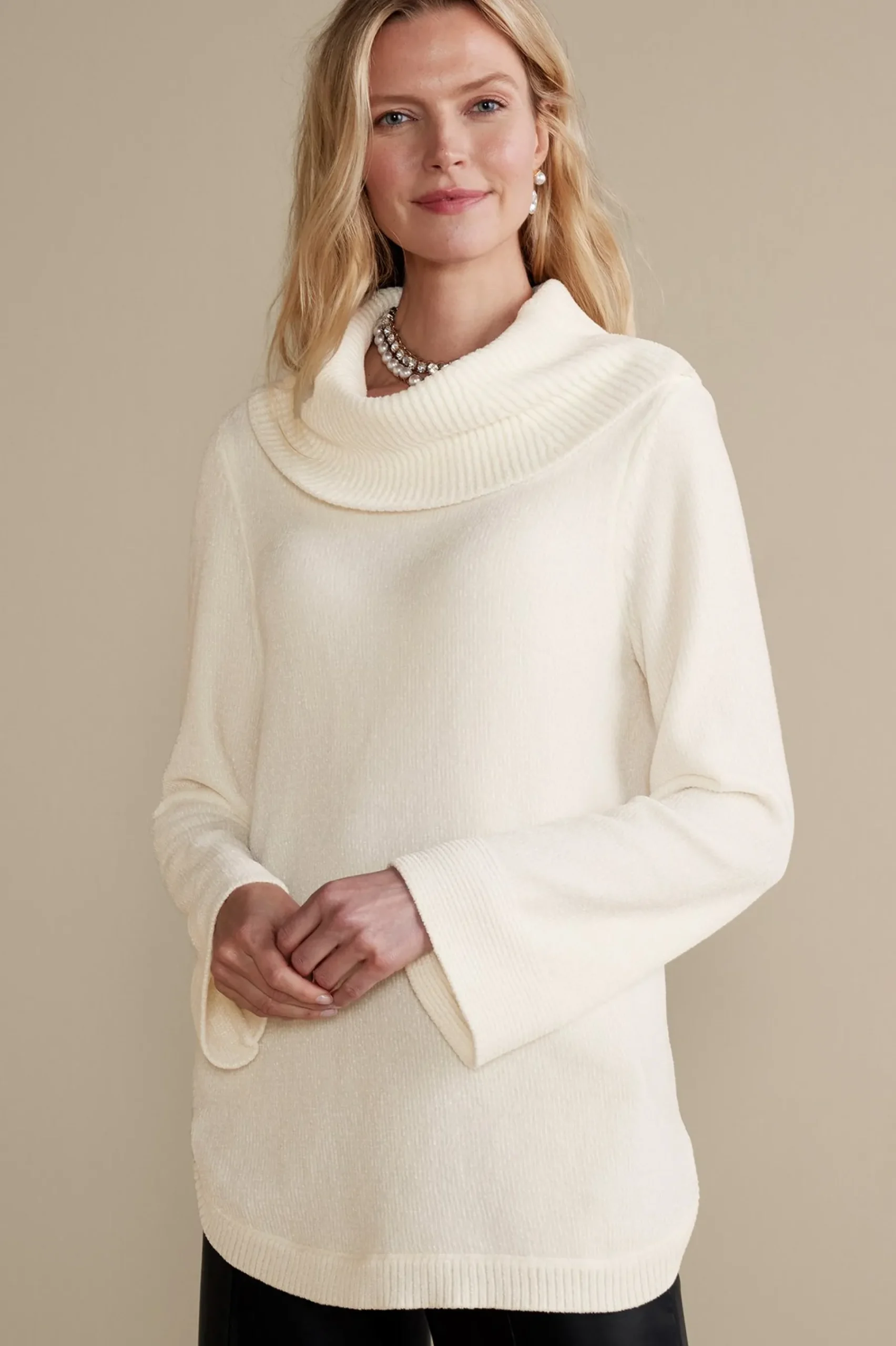 Soft Surroundings Soft Winds Chenille Tunic Sweater> Everyday Styles|Sweaters & Cardigans