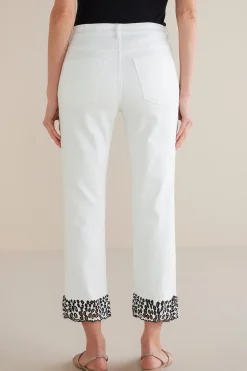 Soft Surroundings Solene Eyelet Denim Crop Jeans><noscript><img width=