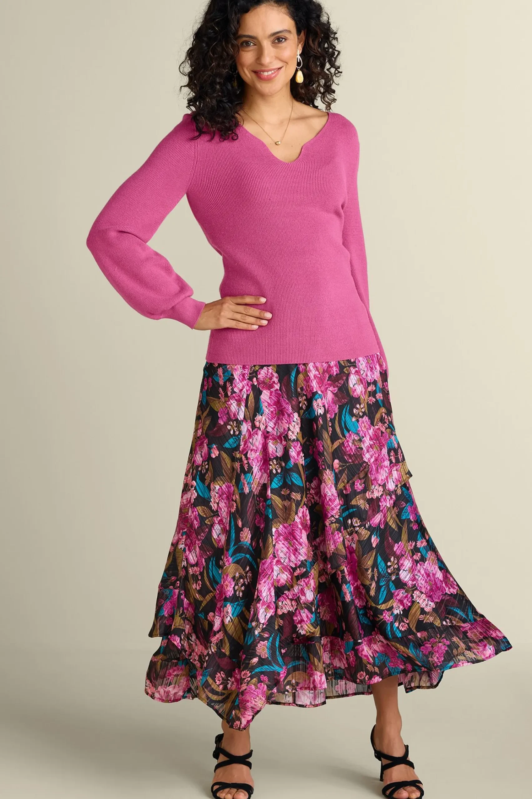 Soft Surroundings Suze Sweater> Sweaters & Cardigans|long sleeve