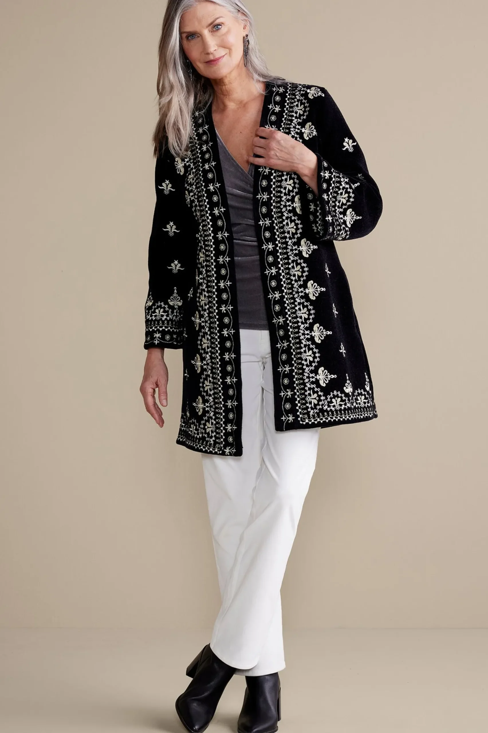 Soft Surroundings Tamaya Kimono> Feminine Flourish|EVelvet Styles