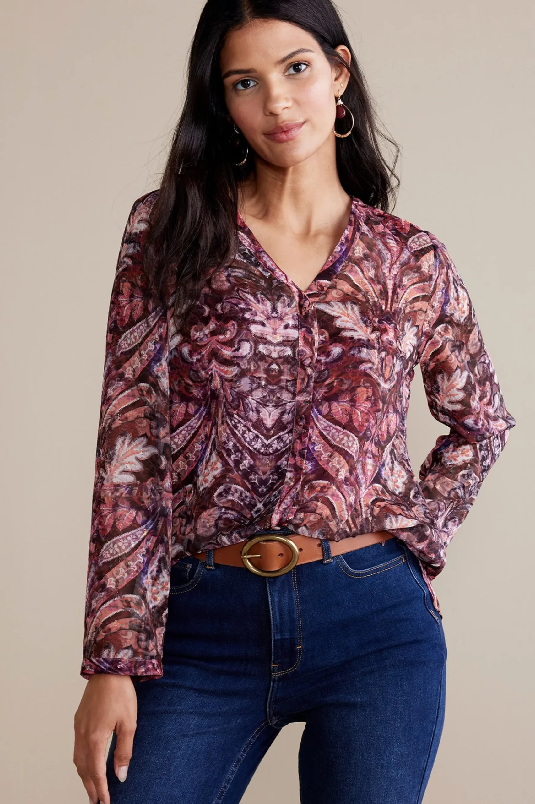 Soft Surroundings Tasha Top> Everyday Styles|long sleeve