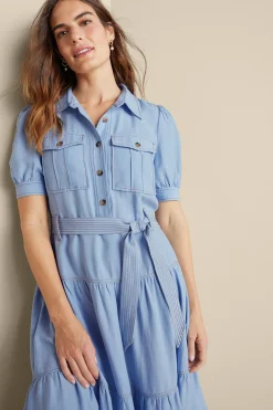 Soft Surroundings Tenley Midi Dress> Into The Blues|casual