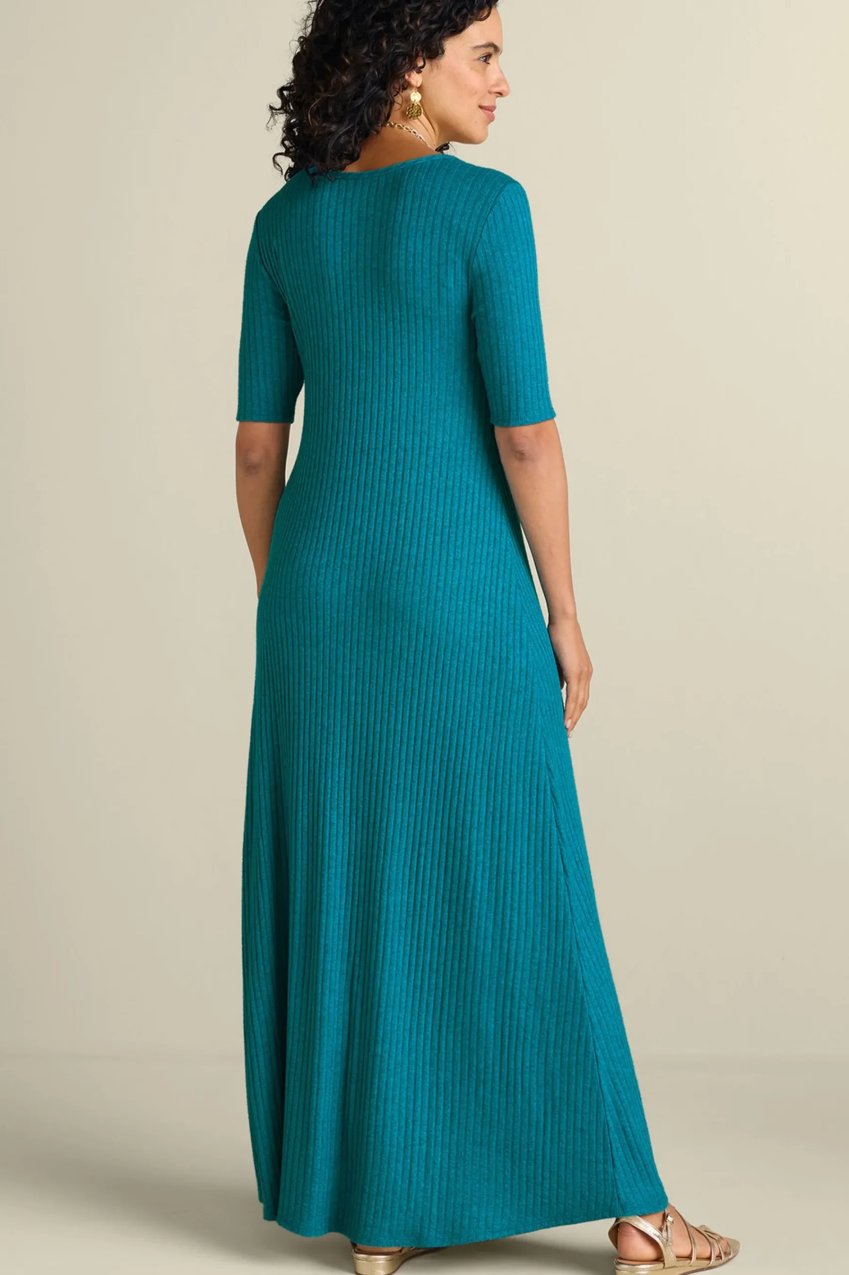 Soft Surroundings Textured Short Sleeve Santiago Dress> Everyday Styles|Vacation Shop