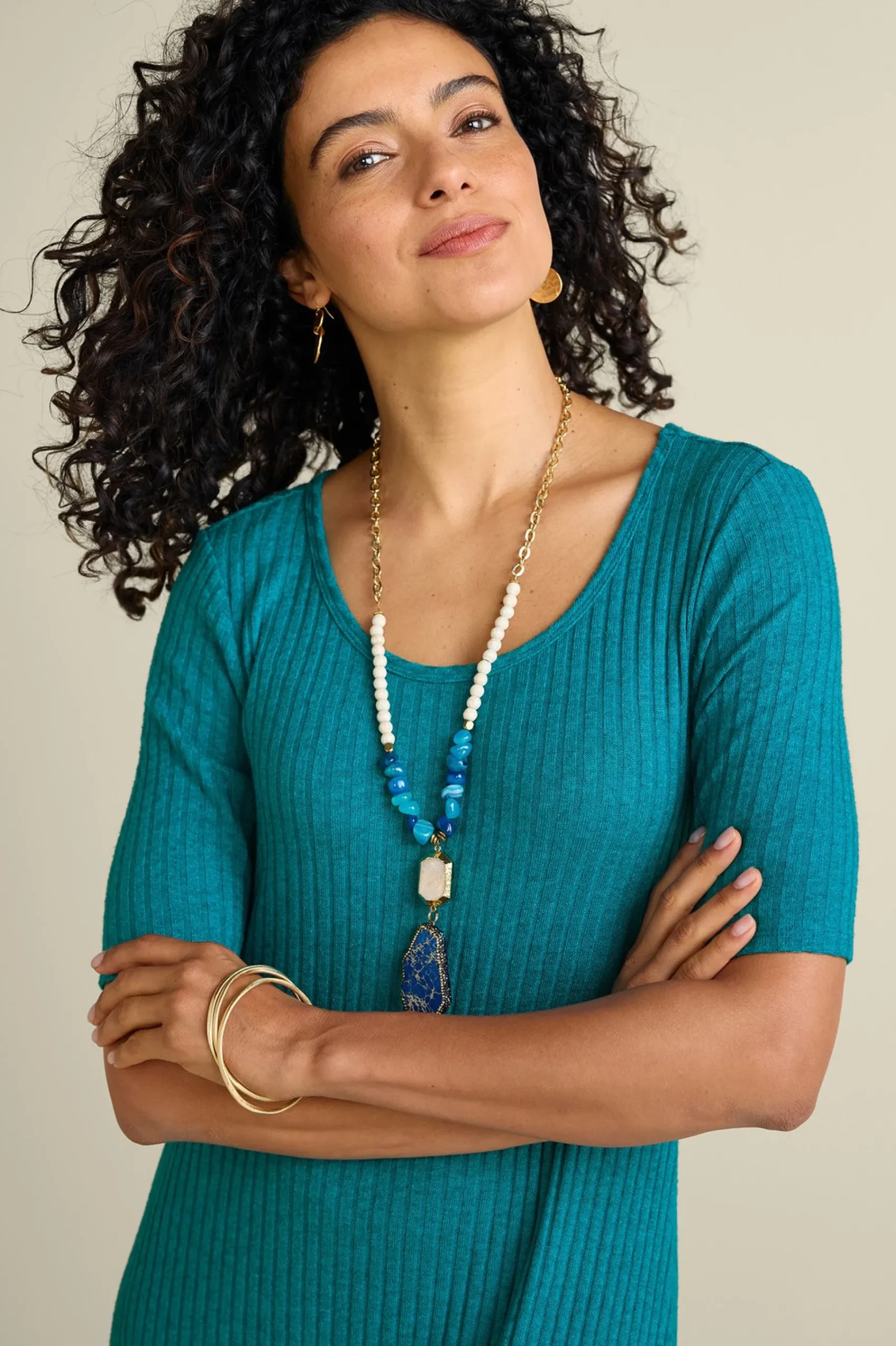 Soft Surroundings Textured Short Sleeve Santiago Dress> Everyday Styles|Vacation Shop