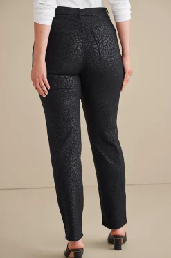 Soft Surroundings Ultimate Denim Animal Straight Leg Jeans><noscript><img width=