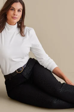 Soft Surroundings Ultimate Denim Animal Straight Leg Jeans><noscript><img width=