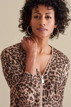 Soft Surroundings Valentina Zip Sweater><noscript><img width=