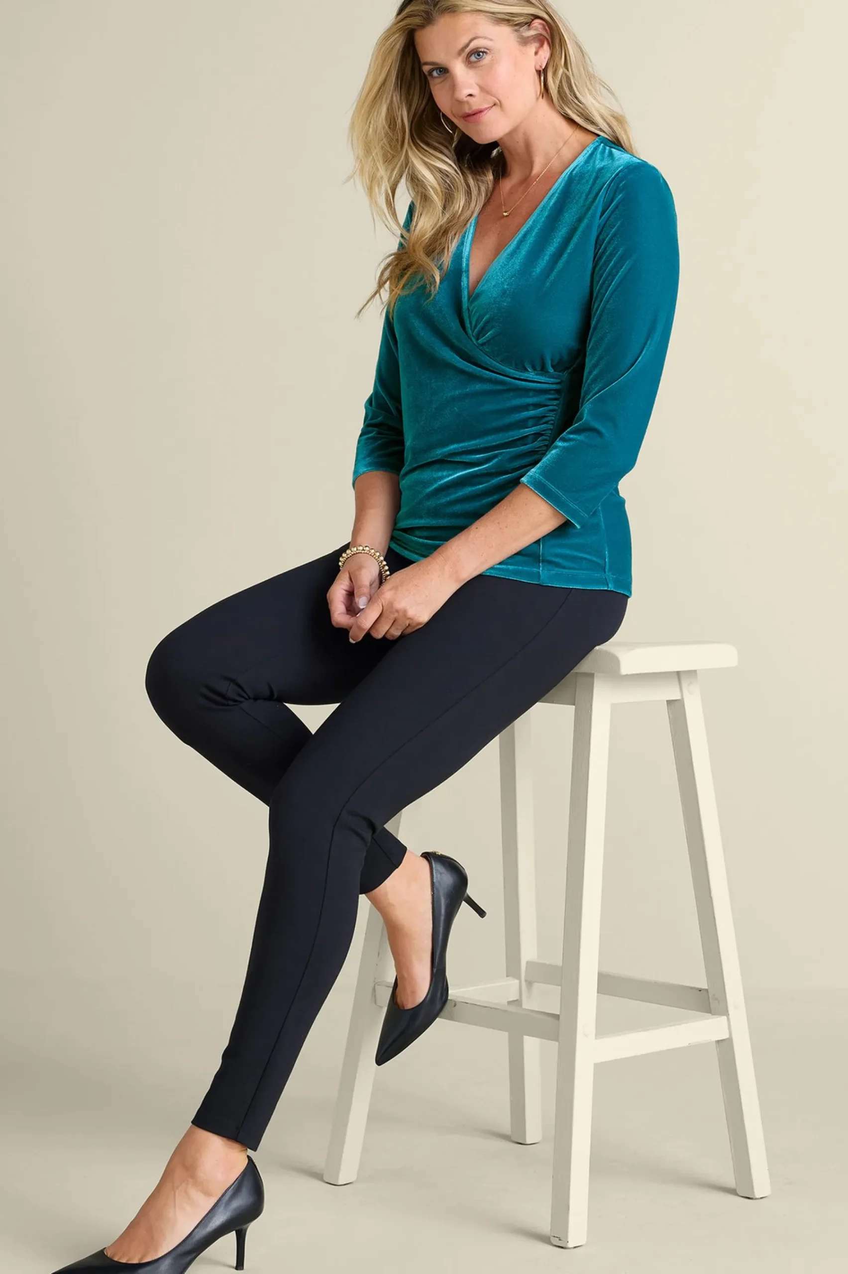 Soft Surroundings Velvet Alyssa Knit Top> Feminine Flourish|Everyday Styles