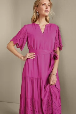 Soft Surroundings Verena Eyelet Midi Dress> Feminine Flourish|Vacation Shop