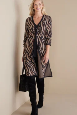 Soft Surroundings Veronica Jacquard Cardigan> Sweaters & Cardigans