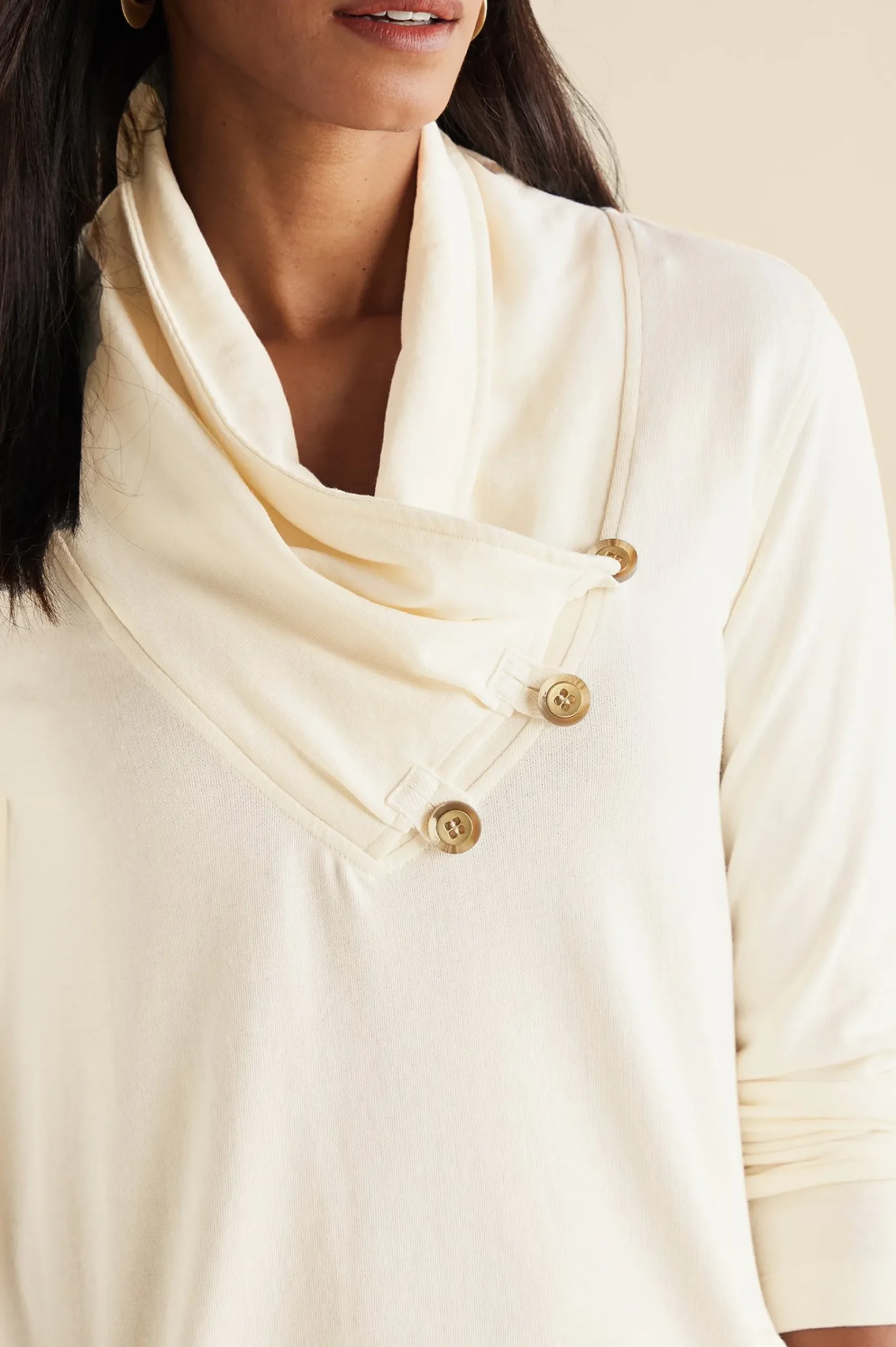 Soft Surroundings Westminster Tunic Sweatshirt> Wear Now Styles|long sleeve