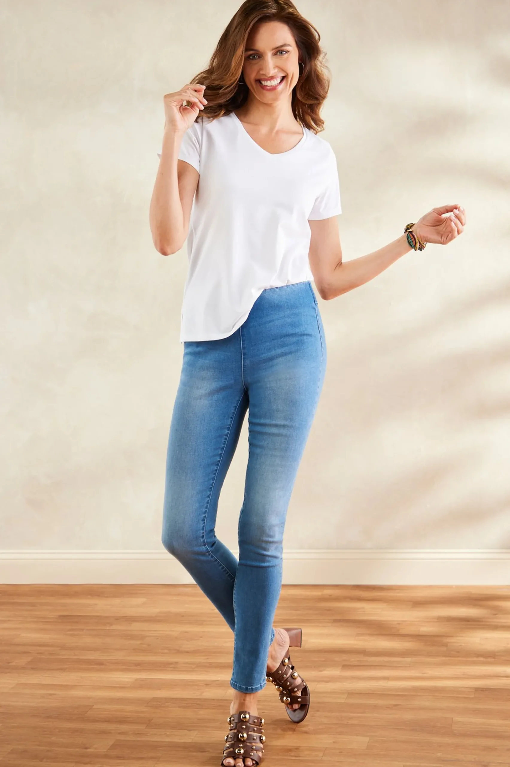 Soft Surroundings Women Supremely Soft Pull-On Skinny Jeans> ankle|full length