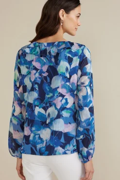 Soft Surroundings Xenia Ruffle Top><noscript><img width=