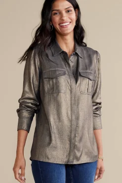 Soft Surroundings Zafina Shirt> long sleeve|shirts